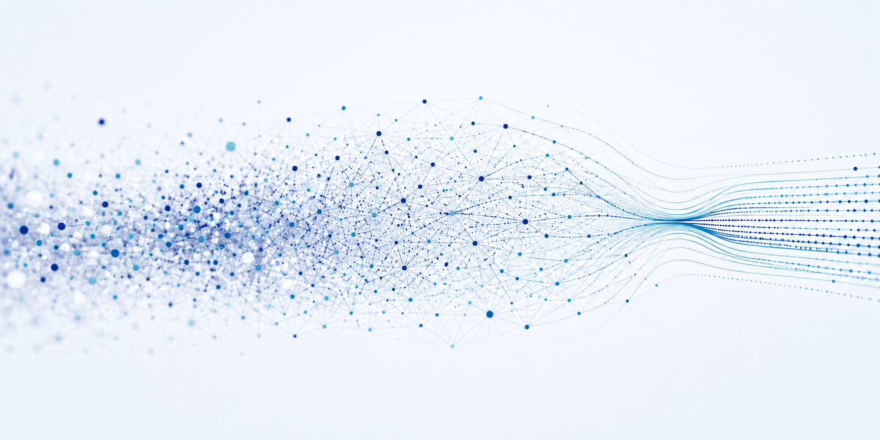 Complex networks converging into structured decision paths